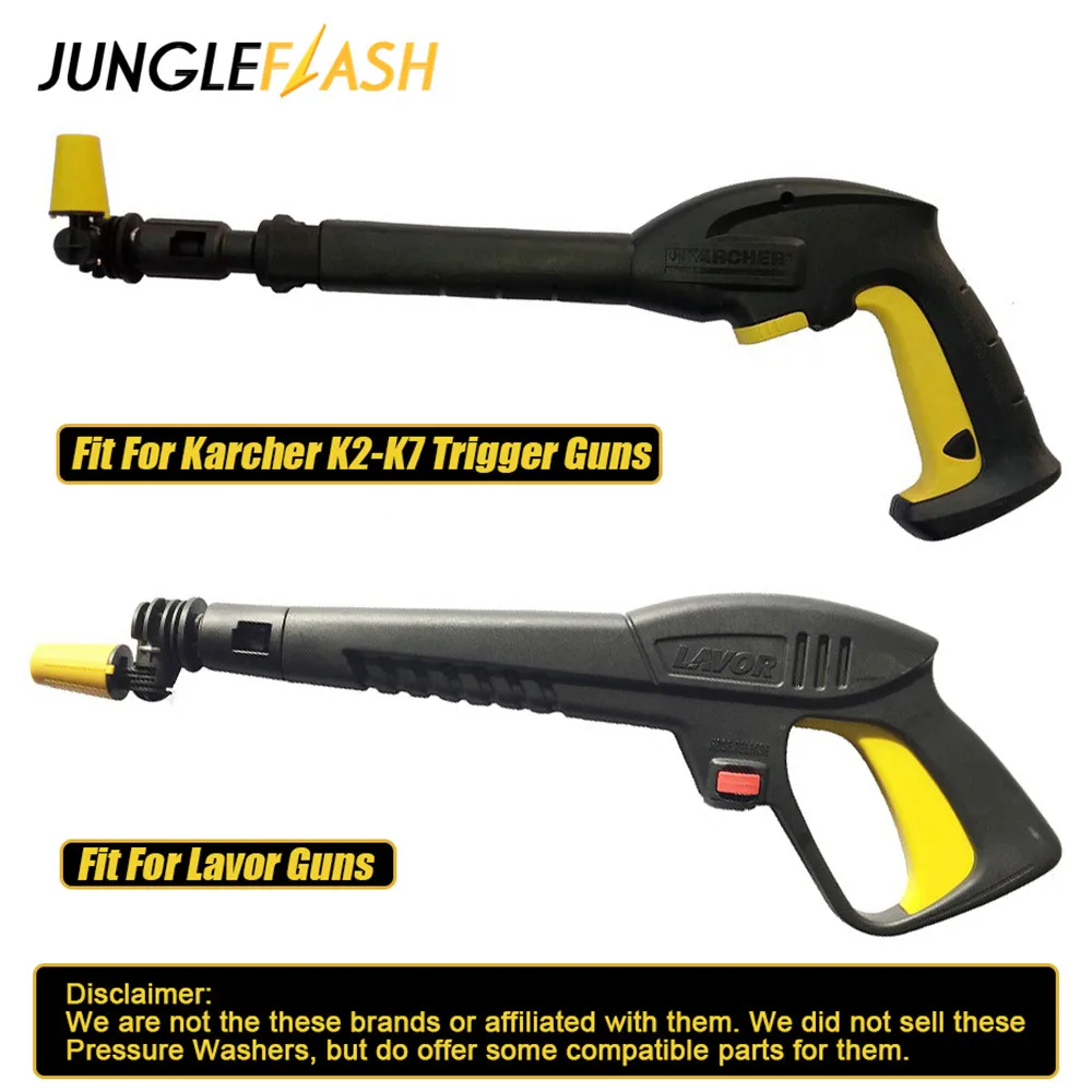 Boquilla Turbo giratoria para limpieza de alta presión, puntas de boquilla de pulverización para pistolas de gatillo Karcher, 360 °, Gimbaled