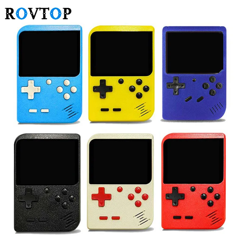 Rovtop ретро мини портативная игровая консоль 8 бит 2 дюймов lcd детский игровой плеер
