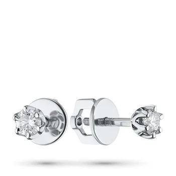 

Pusety of white gold with diamond e0901ps04202991
