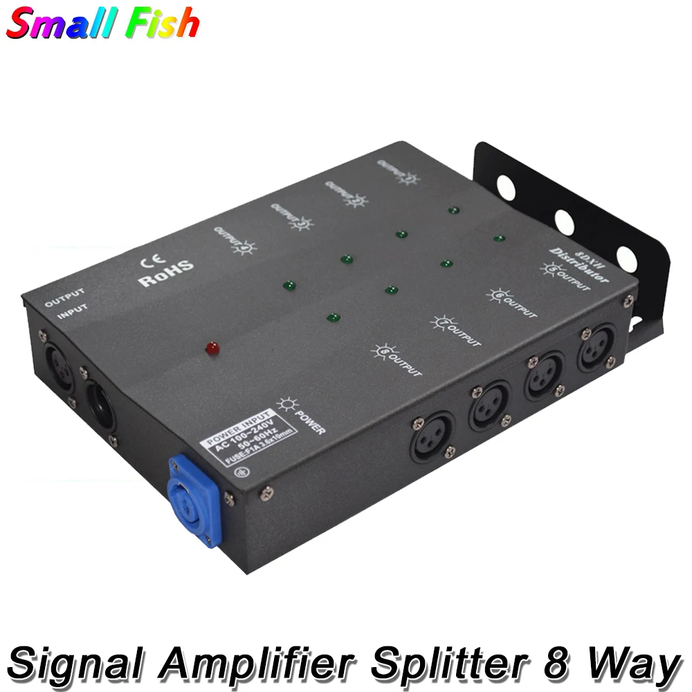 Сплиттер DMX DMX512 в картонной упаковке 1 шт./лот сценическое освещение усилитель