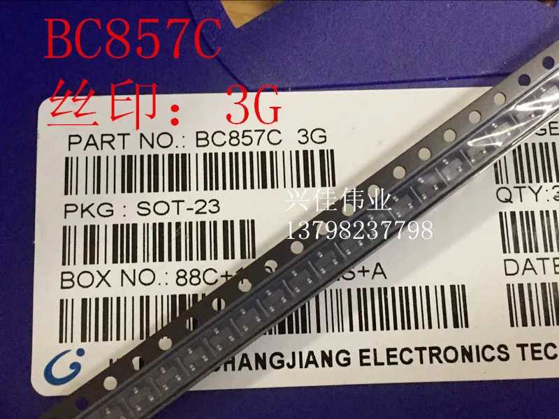 BC857C 3g 0.1A/45V SOT23