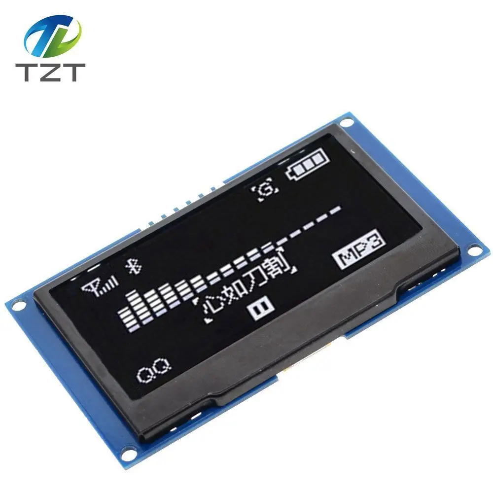 TZT цифровой ЖК-экран 12864 128X64 OLED дисплей модуль C51 плата для Arduino белый SSD1309 STM32 Diy Электронный 2,4" 2,42 дюймов