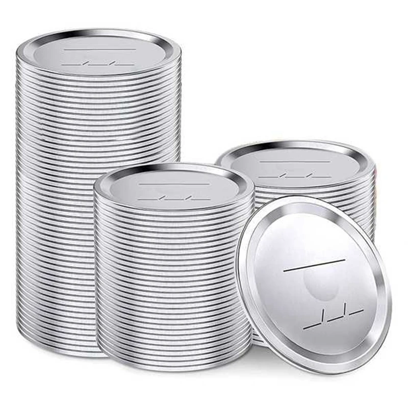 60 Pcs Regular Mouth Canning Lids For Ball Split-Type Leak Proof 70Mm Mason Jar Airtight Jars | Дом и сад