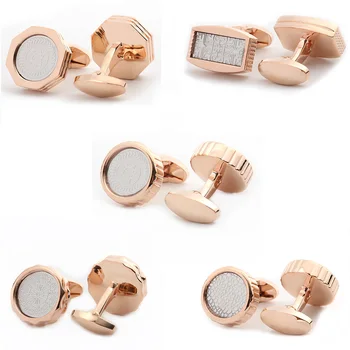 

Rose Gold Mens Suit Shirt Cufflinks for Weddint Guest Gifts Cuff links Cuff Buttons Men Accessories Jewelry Shirts Cufflink