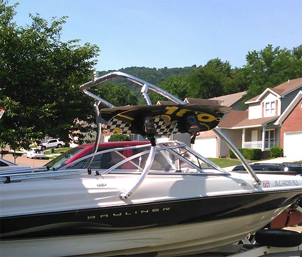 Wakeboard Tower Origin Advancer Wakeboard Tower 2.25 " Tube Polished Aluminum Boat Tower