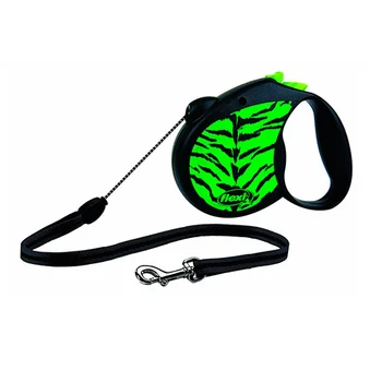 

FLEXI FLEXI SAFARI CORD rope leash for animals roulette size of 5 m M green tiger