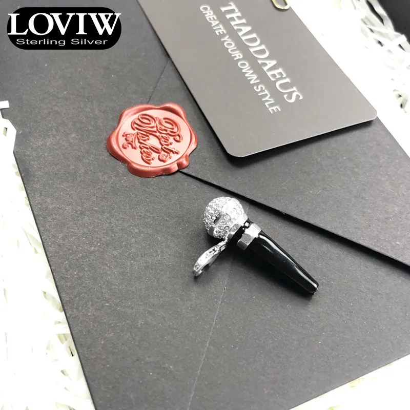 Подвесной микрофон, зима, 925 пробы серебро Модные украшения Thomas SABOR петь аксессуары подарок для женщины и Для мужчин