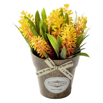 

Artificial Flowers Fruit Potted Plant mini Small Bonsai Decorative Flower Home Decor Office Table Wedding Decoration Fake Plant