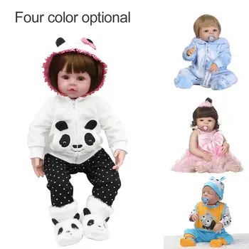 

56cm Lifelike Newborn Baby Doll Girl Boy Vinyl Silicone Pretend Play Reborn Toy New