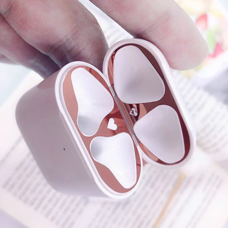 Стильный пыленепроницаемый устойчивый к царапинам стикер для Air Pods 1 2 стикер защита от пыли Защитная пленка для Apple AirPods 2 1 наклейка на крышку