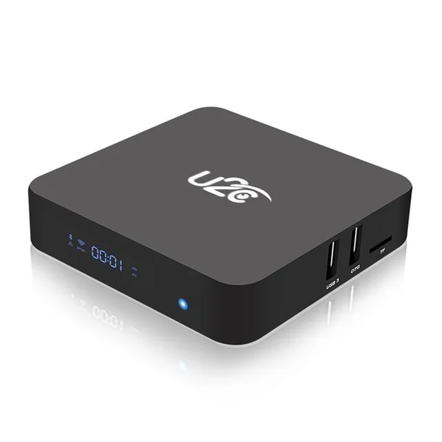 Black U2C X Turbo ТВ приставка Android 7,1 Octa Core 3g+ 16G+ Wifi 64 бит Smart Tv Box Поддержка Bluetooth 4,1 4 K 3D H.265 двухчастотный Eu P - Цвет: Black