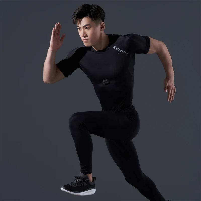  Zenph Smart Sportswear O-neck Short Eleeve Smart T-shirt High Elasticity Quick-dry Real Time Monito - 4000092908749