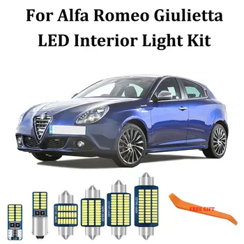 

13Pcs 100% White Error Free Canbus LED interior Dome Map Trunk Glove box Door Light Kit For Alfa Romeo Giulietta 940