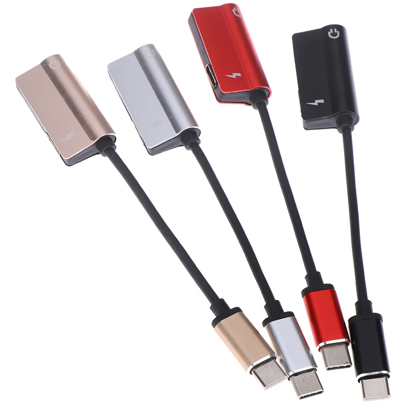 Usb type-C аудио адаптер для зарядки 2 в 1 type C штекер для женщин 3,5 мм разъем для наушников+ зарядный конвертер для мобильного телефона Android