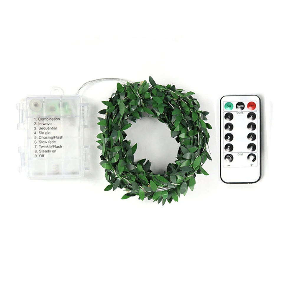 Рисунок 2 - Гирлянда из искусственных зеленых листьев