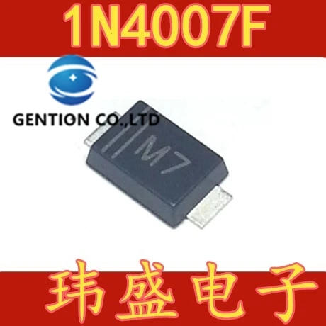

50 шт. 1N4007F M7F SMAF ультра-тонкий выпрямительного диода в наличии 100% новый и оригинальный