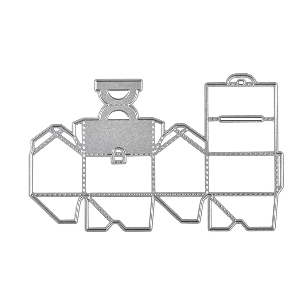 DiyArts шаблоны для коробок дом коробка металлическая резка Скрапбукинг тиснение штампы резки листы-трафареты Крафтовая окраска для нового