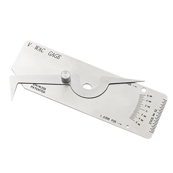 

V-WAC Welding Gauge gage weld Biting Edge undercut inspection gage Metric mm Reading