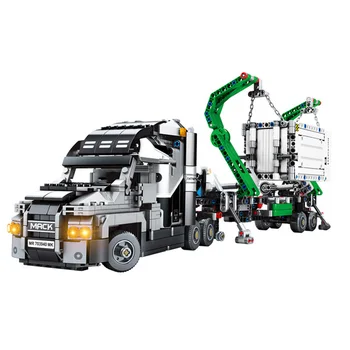 

1202+PCS City Container Truck Vehicles Building Blocks Compatibled Toysing Technic Car Bricks Educational Toys for Children Gift