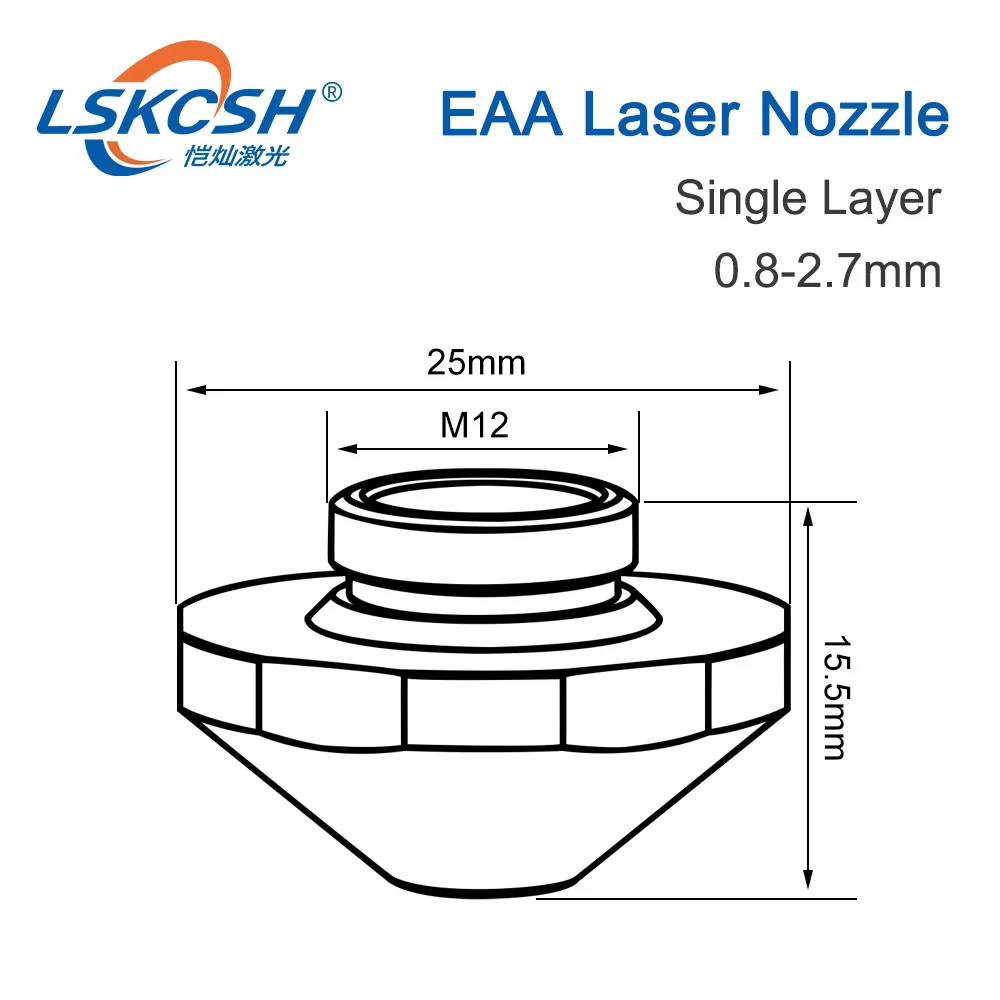 LSKCSH 10 шт./лот новый один слой сопла EAA Trulaser 0,8-2,7 мм для волокна для резки 5030 оптовая продажа