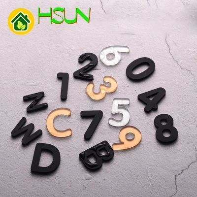 

3d Three-dimensional Room Number Letter Plate Number Sticker Home Hotel Digital Signage Digital Stickers Self-adhesive Signs 0-9