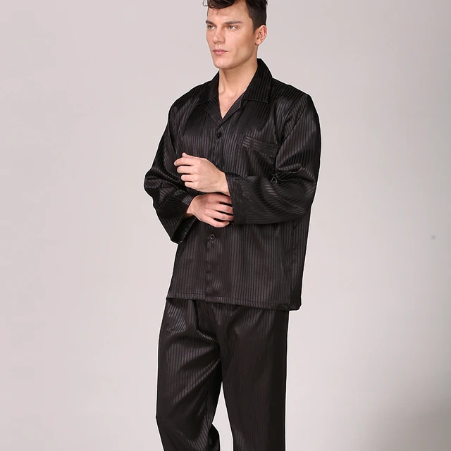 Plus Size 5XL 130kg Men's Silky Satin Pajamas Sets Casual Home Clothes For  Male Big Leisure Nightgown Sleepwear Pyjamas Suit - AliExpress