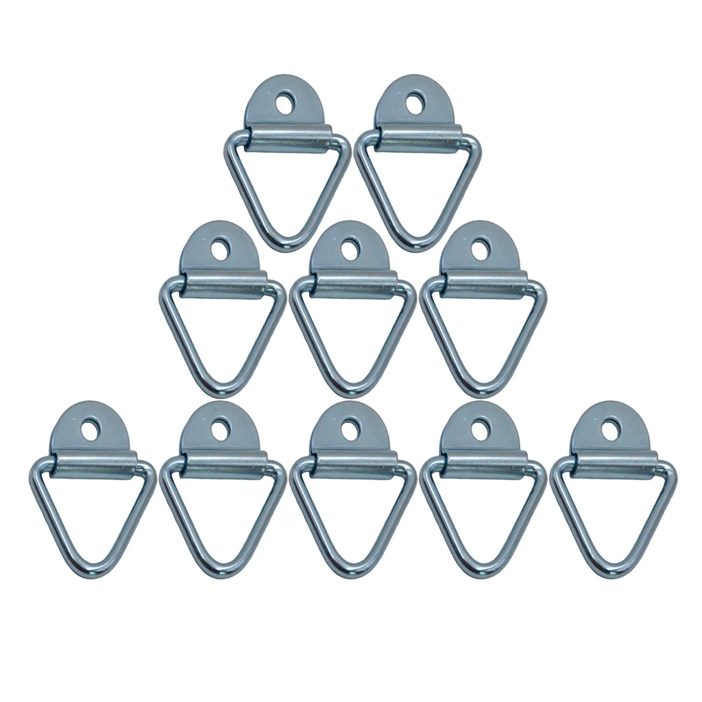 10x Tie-Down Anchors, Bolt-On Cargo Tie Down Flush Mount Rings Eye