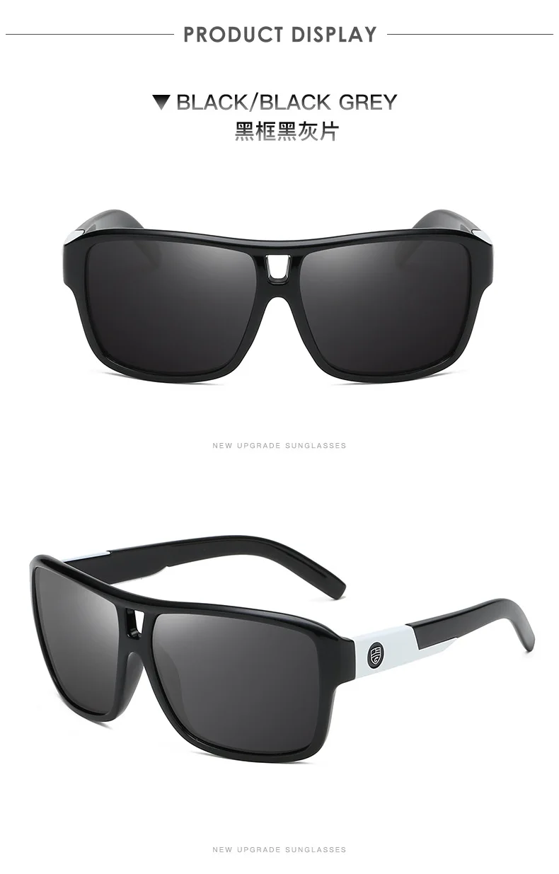 Мужские поляризационные солнцезащитные очки с драконом, большая оправа, зеркальные солнцезащитные очки для вождения, мужские и женские спортивные роскошные брендовые дизайнерские очки