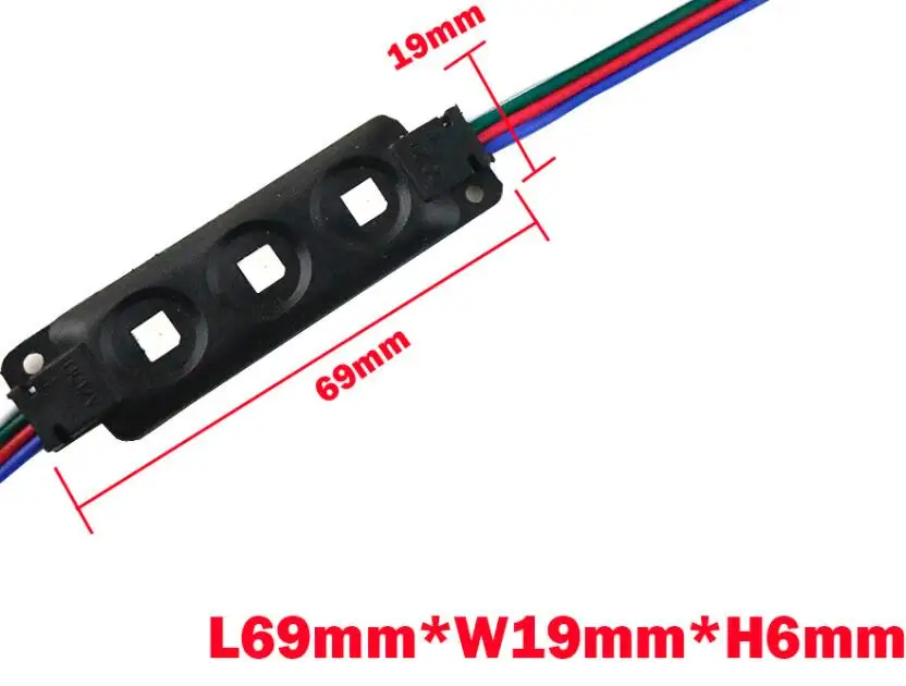 12 мм WS2811 2811 IC полный Цвет Pixel Светодиодный модуль свет DC 5 В вход IP68 водонепроницаемый RGB Цвет цифровой светодиодный пиксель света