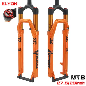 

2019 New Bicycle Air Fork 26/ 27.5 /29er MTB Mountain Bike Suspension Air Resilience Bike Fork 120mm Traver axle 9*100mm