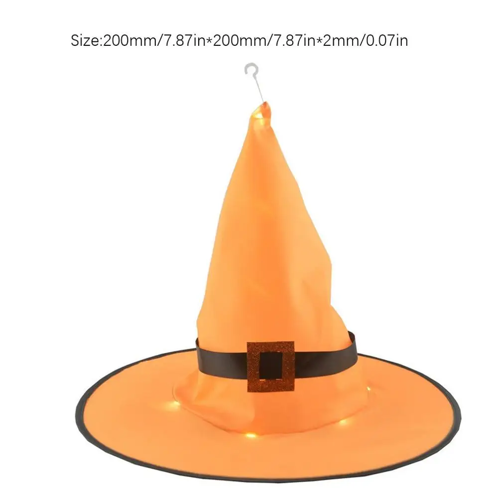 Halloween Glow Witch Hat Hanging Holiday Ball Party Hat Witch Hat Christmas Hat Light Festival Props