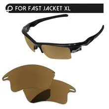 Бронзовые золотистые поляризованные Сменные линзы для быстрой куртки XL Солнцезащитные очки в оправе UVA и UVB Защита
