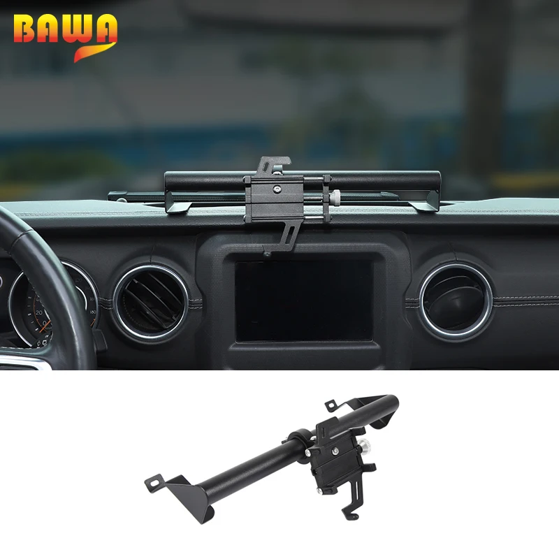 Фиксированная рамка BAWA GPS для Jeep Gladiator JT 2018 + держатель автомобиля аксессуары Wrangler