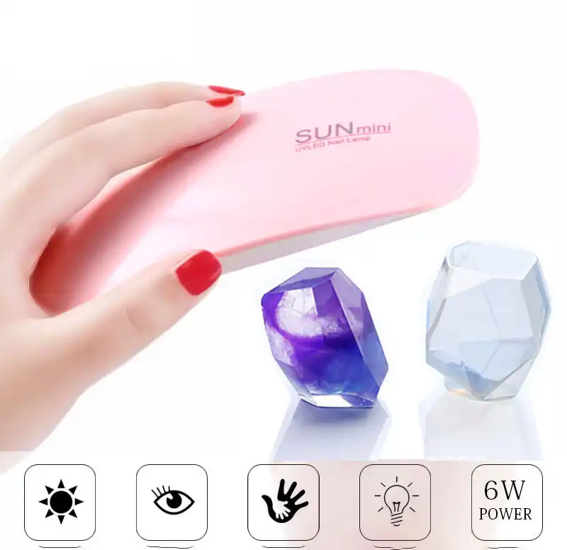mini lampara uv portatil de 6w lampara led de led uv usb para secador de unas molde de resina suministros de fabricacion de joyas