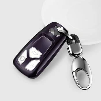 

Car Styling Full cover TPU Car Key Cover Case Key Case For AUDI A4 B9 Q5 Q7 TT TTS 8S 2016 2017 Smart Key Bag