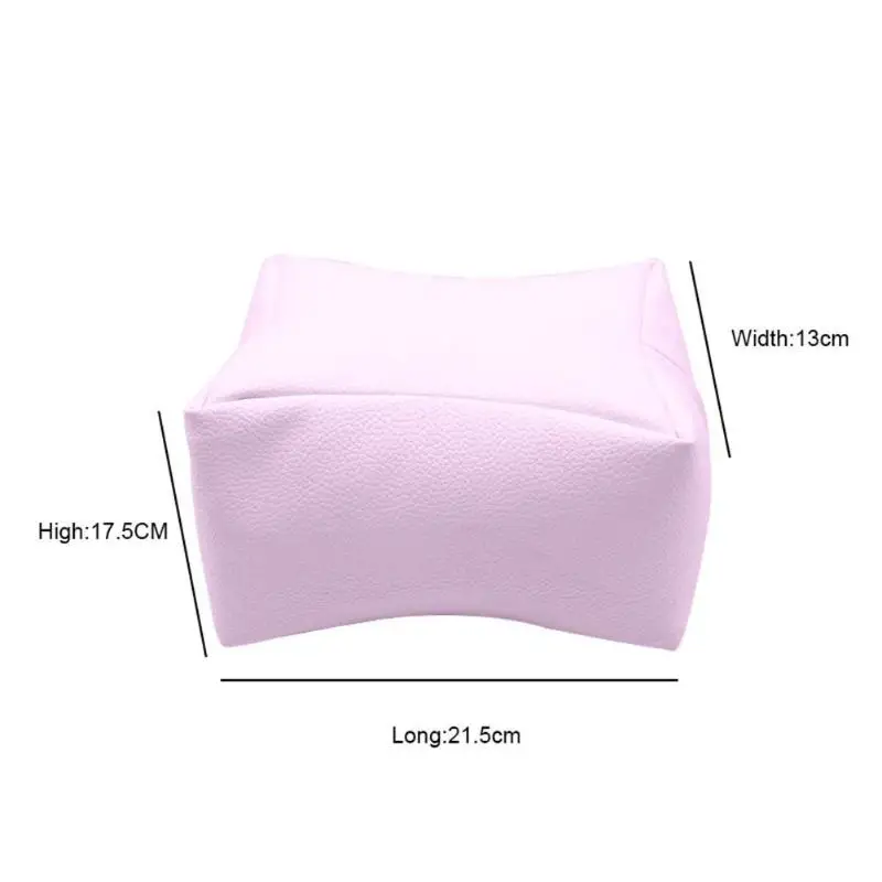Мягкие ручные ножные подушки для ногтей инструменты для маникюра Свежий Простой стиль многофункциональная съемная подставка держатель художественные аксессуары - Цвет: Розовый