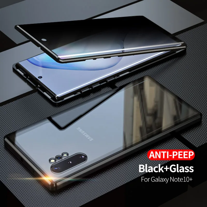 Чехол для телефона для samsung Galaxy Note 10 Pro 9 8 металлическое магнитное закаленное стекло чехол для samsung Note 10 Plus чехол capa