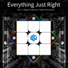 Cube magique GAN magnétique de 356 M 3x3x3, vitesse professionnelle, Puzzle éducatif anti stress, nouveau jouet pour adultes