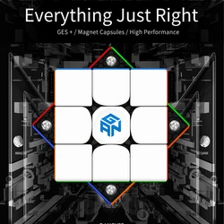 Mais novo gan 356 m magnético 3x3x3 velocidade profissional cubo mágico quebra cabeça educacional antistress 3x3 ímã cubo magico brinquedo para adulto