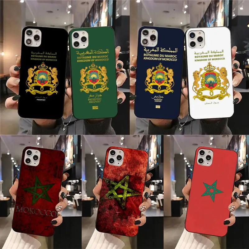 Чехол для iphone 12 11 Pro Max Mini XS 8 7 6 6S Plus X 5S SE 2020 XR с флагом Марокко | Мобильные телефоны и