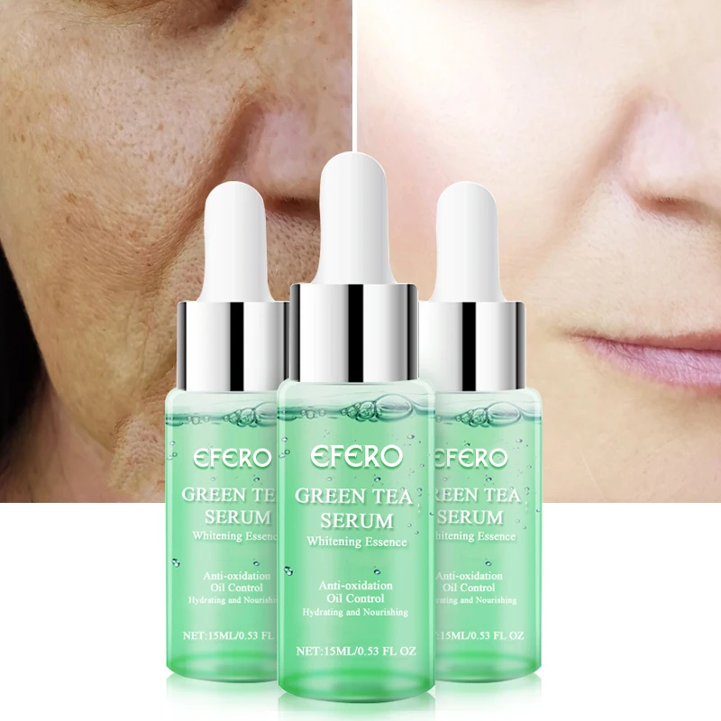 

Anti Age Wrinkle Lift Firming Whitening Face Cream Deep Clean Moisturizing Essence Green Tea Serum Collagen Peptides Serum TSLM1