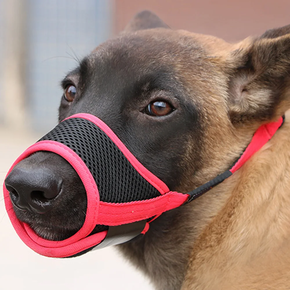 

Dog Mouth Muzzle Adjustable Breathable Mesh Dog Mouth Muzzle Anti Bark Bite Chew Dog Puppy Muzzles Dog Training Tool Pet Product
