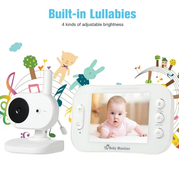 

3.5 inch LCD Video Baby Monitor Two-way Audio Video Camera Real-time Temperature Lullabies Baby Nanny Security Camera