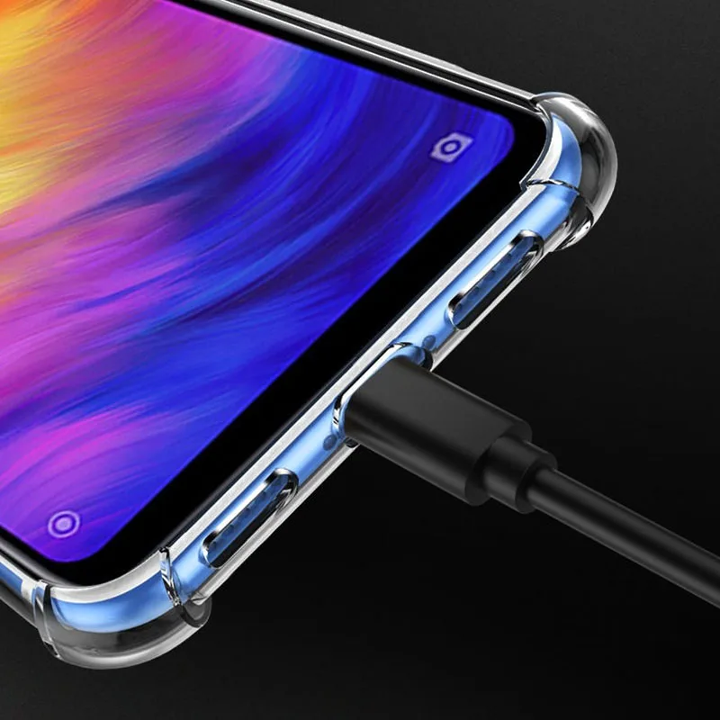 Прозрачный чехол для телефона Xiaomi Redmi Note 7 Чехол для Xiaomi Redmi Note 7 Pro Redmi Note 7 прозрачный защитный чехол