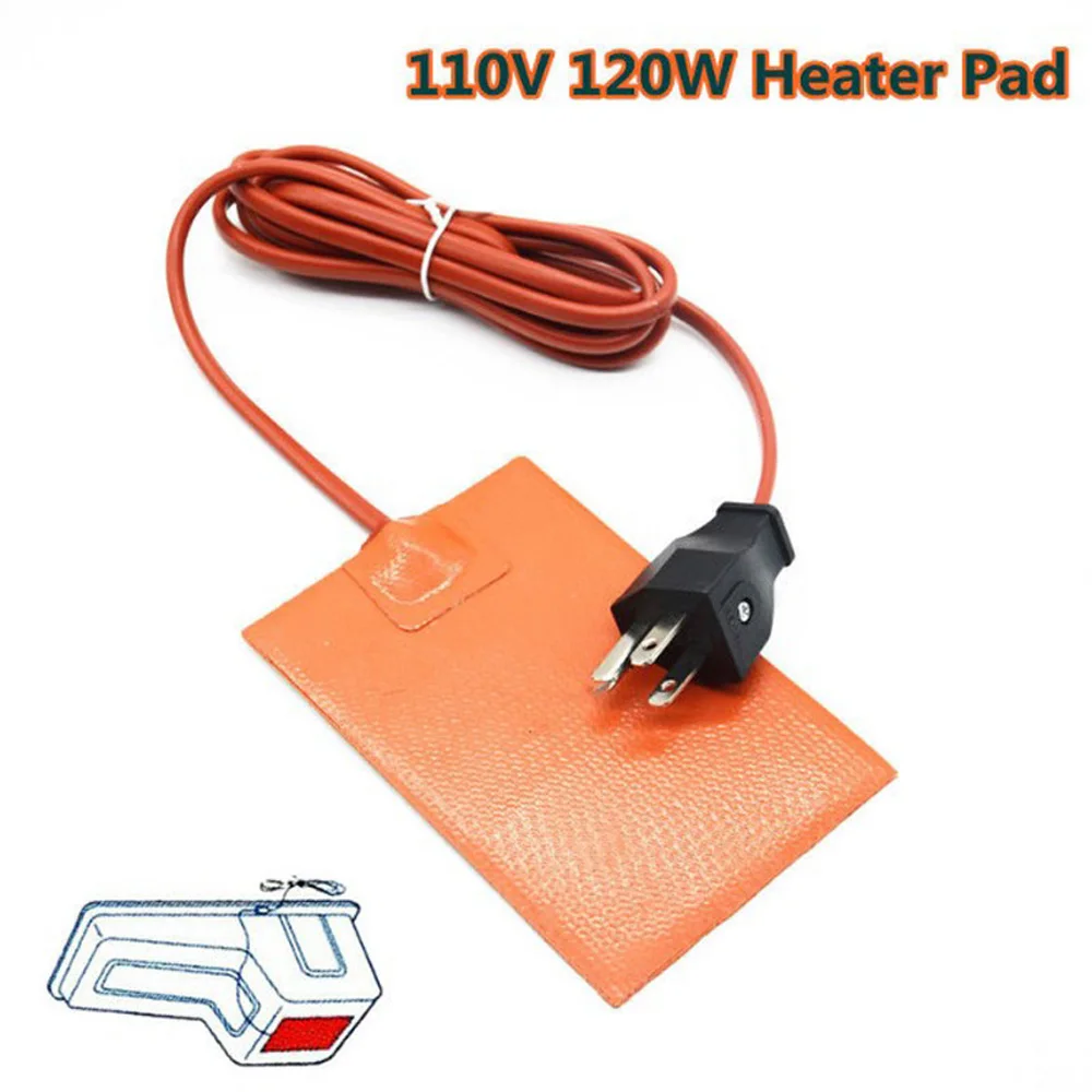1 шт., автомобильная силиконовая грелка, поддон для моторного масла, поддон для бака, 120 Вт, авто аксессуары для интерьера, кондиционер, тепло