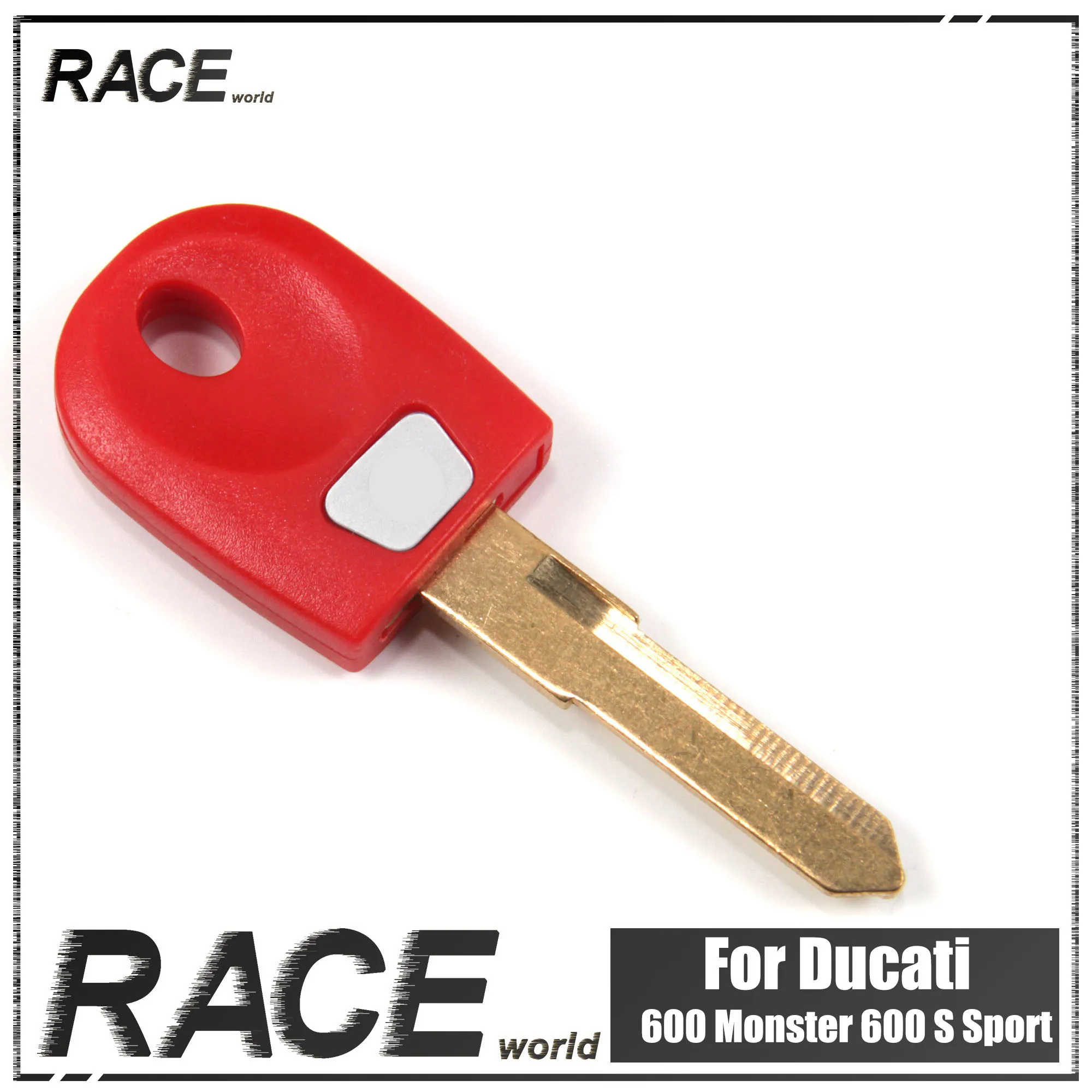 Motorcycle Uncut Blade Blank Key Embryo For Ducati 600 Monster 600 S Sport 620 Monster Motorcycle Replacement Accessories - Цвет: Red 3