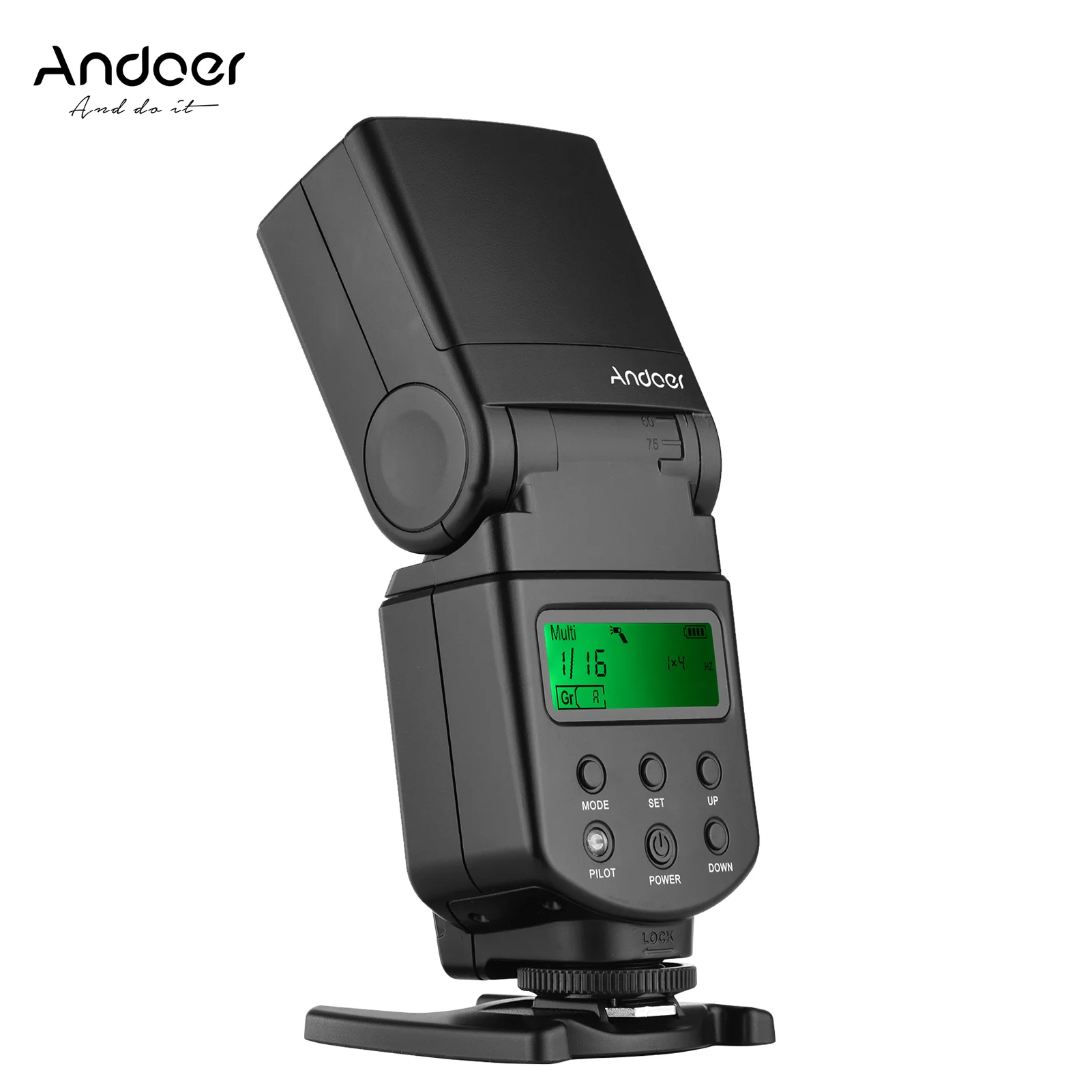 Вспышка Andoer для камеры Speedlite GN40 регулируемая светодиодная вспышка с заполняющим