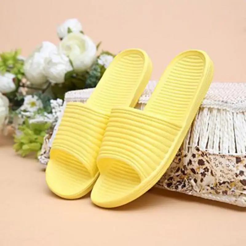

Summer Women Home Slippers Candy Color Flat Home Bath Shoes Non-slip Indoor Bathroom Shoes Outdoor EVA Girl Solid Shoes New