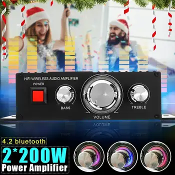

400W DC 12V HIFI bluetooth Car Power Amplifier Stereo Audio Music Player for Auto Motorcycle2 Channel