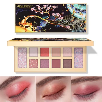 

Hot MISS ROSE Make up Beautiful Christmas Deer Eyeshadow Palette Eye Shadow t6